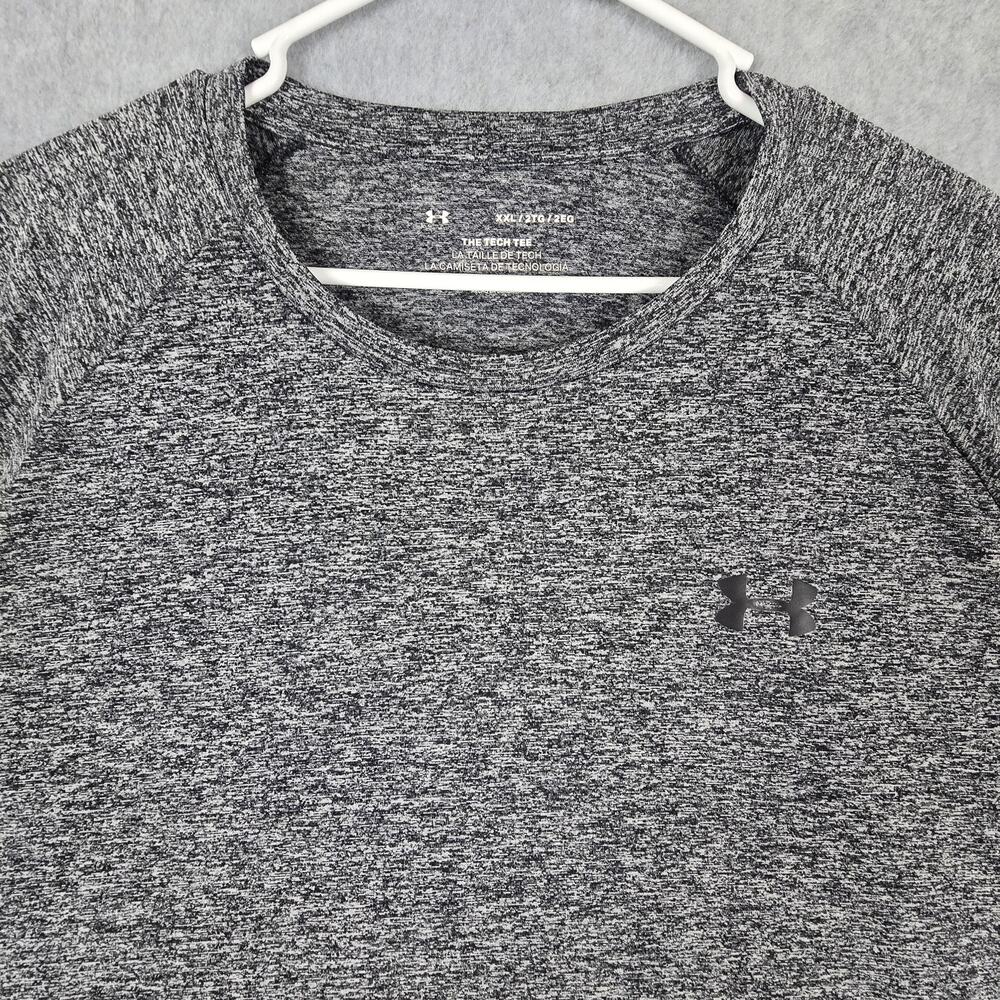 🌼Under Armour Shirt Mens Size XXL The Tech Tee Gray - Picture 6 of 14